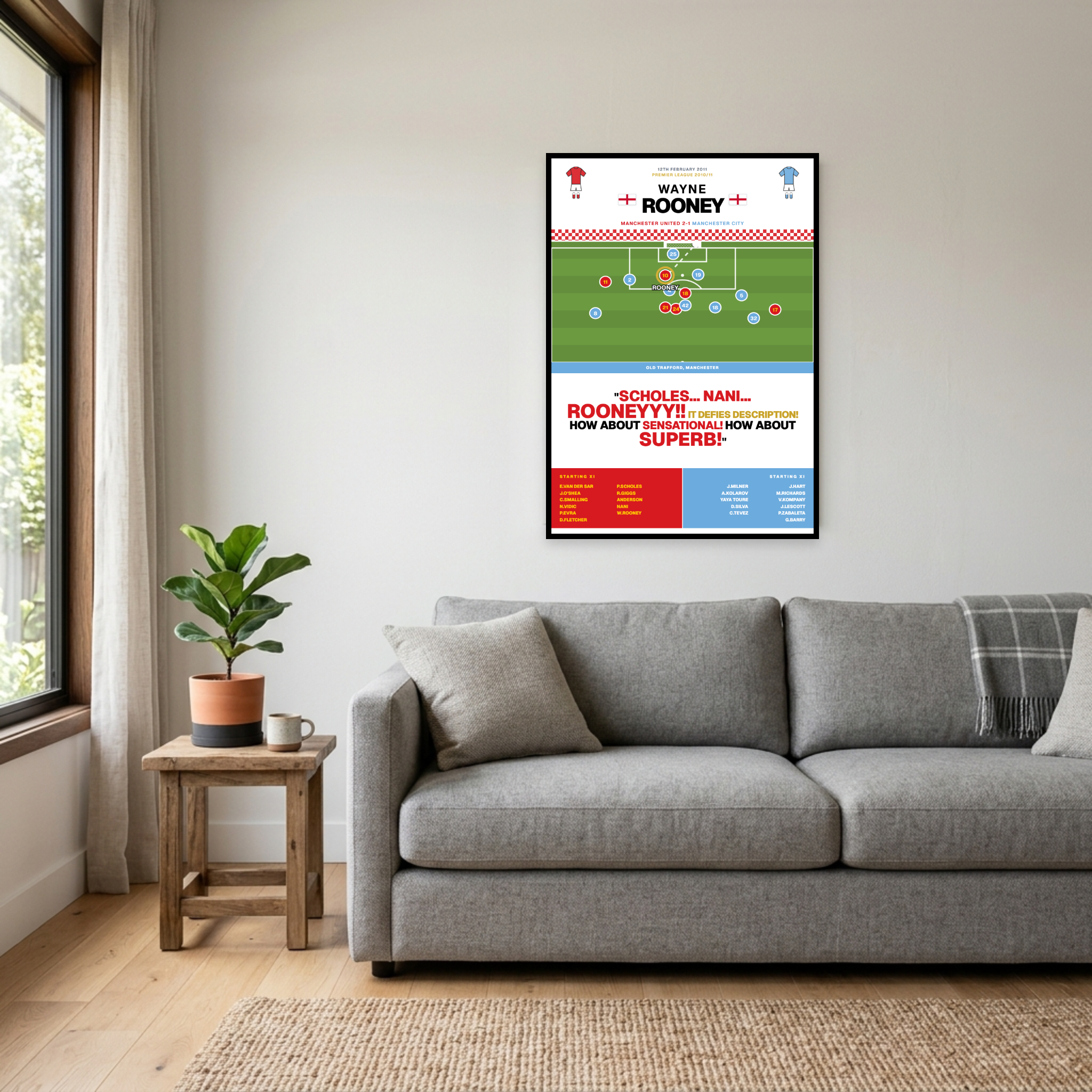 Wayne Rooney Bicycle Kick vs Man City - Premier League 2010/11 - Manchester United