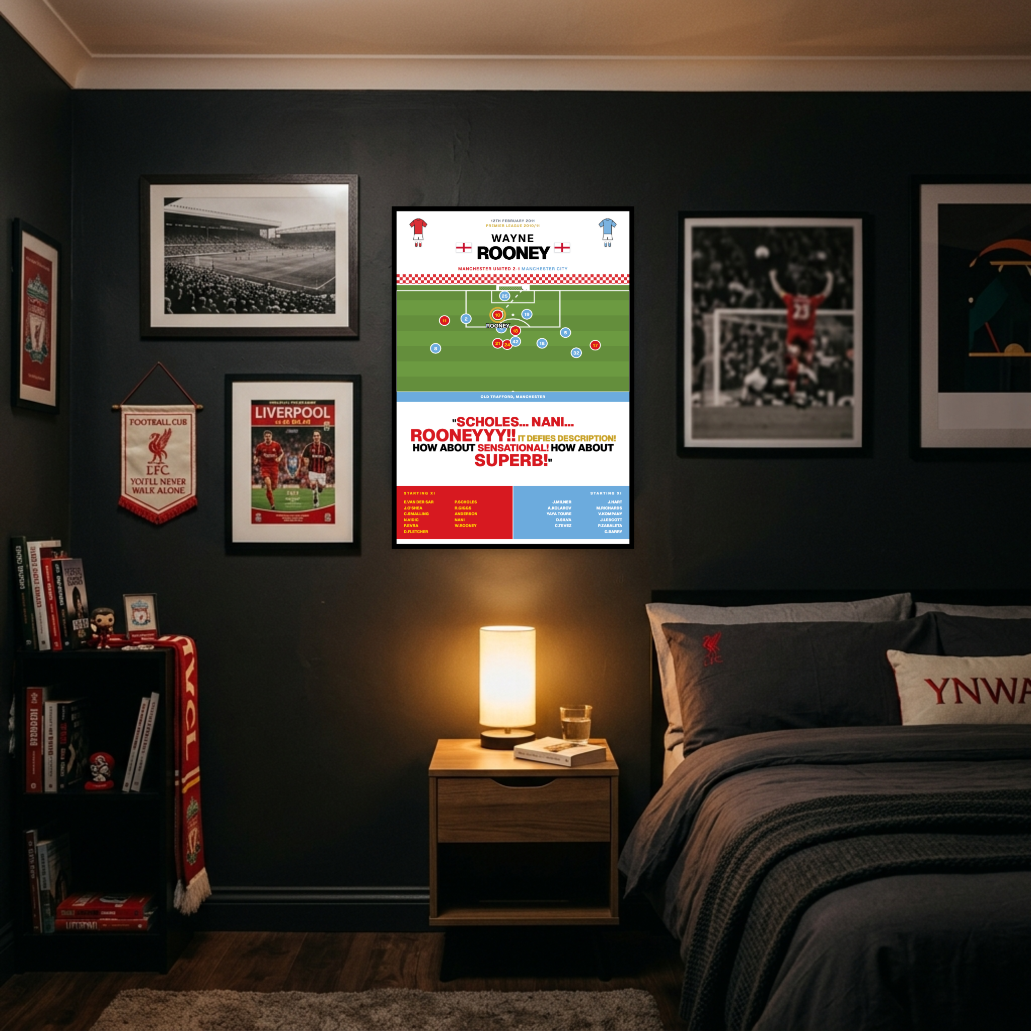 Wayne Rooney Bicycle Kick vs Man City - Premier League 2010/11 - Manchester United