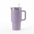 1200ml Insulated Tumbler with Straw and Handle - Lavender Aesthetic Sipper Bottle