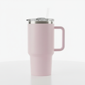 1200ml Blush Pink Tumbler with Straw - Aesthetic 40oz Insulated Sipper for Gift